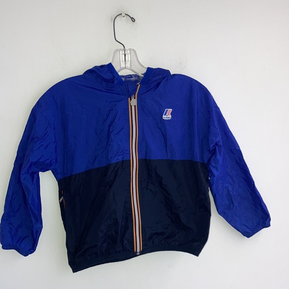 KWay Crewcuts Collab Packable Windbreaker Coat Jacket Size 6 Youth - Picture 3 of 7